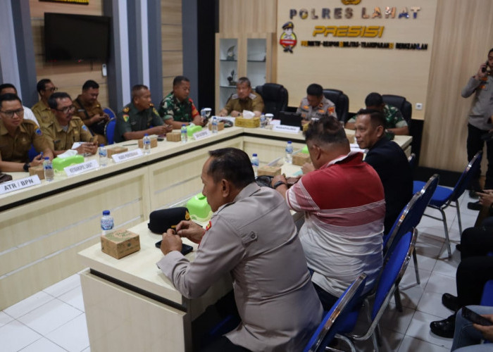 Bahas Pengamanan Unjuk Rasa Sengketa Lahan Sawit PT SMS, Polres Lahat Gelar Rapat Koordinasi Lintas Instansi