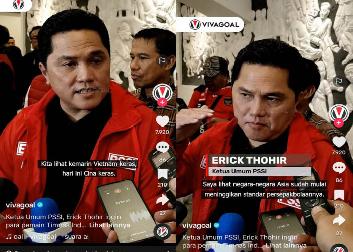 Ungkapan Erick Thohir Pemain Mental Juara, Keras bukan Kasar, Indonesis vs Filipina, Kualifikasi Piala Dunia