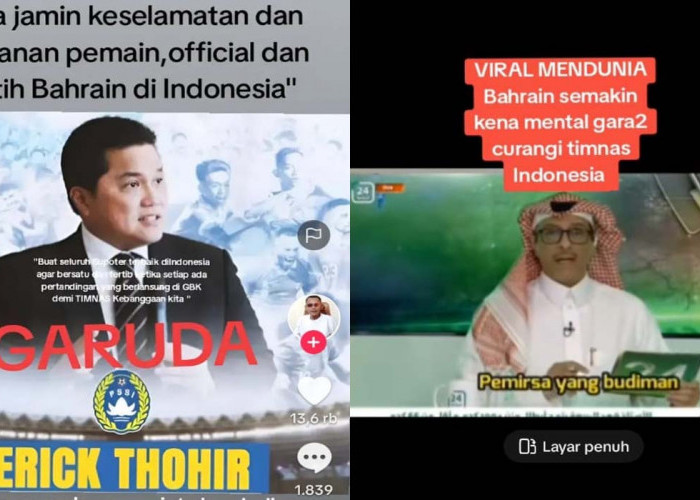 Jawaban Erick Thohir, Jamin Keselamatan Pemain, PSSI Tolak Permintaan Bahrain, Kualifikasi Piala Dunia 2026