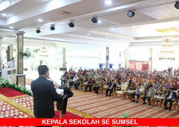 Pj Gubernur Sumsel Agus Fatoni Beri Arahan dan Motivasi Kepala Sekolah Se-Sumsel
