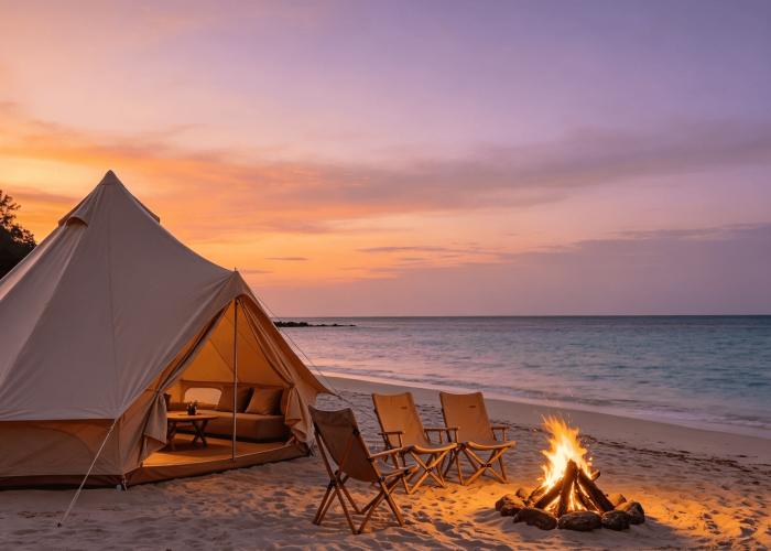 Beach Glamping & Watu Beach Balikpapan: Sensasi Berlibur Pantai Estetik dengan Wajah Baru yang Memukau