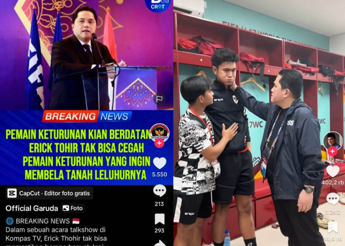 Erick Thohir Balas Permintaan Mantan Ketua PSSI, Stop Pemain Keturunan, Kualifikasi Piala Dunia 2026