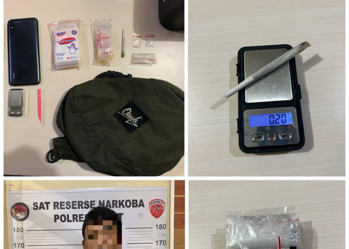 Polres Lahat Ungkap Kasus Narkoba, 3 Paket Sabu dan Ganja Diamankan