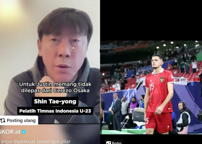 Indonesia vs Guinea, Shin Tae Young Akui Kesulitan Tanpa Justin Hubner dan Ridho Play Off Olimpiade Paris 2024