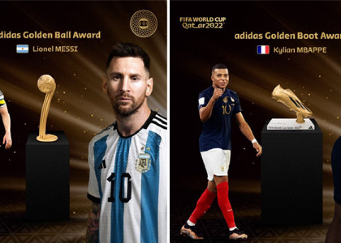 Dua Pemain Terbaik Piala Dunia 2022, Lionel Messi dan Kylian Mbappe