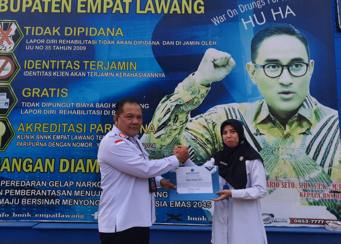 BNNK Empat Lawang Raih Tiga Penghargaan KPPN Lahat Award 2026, Kepala BNNK Berikan Apresiasi kepada Personel