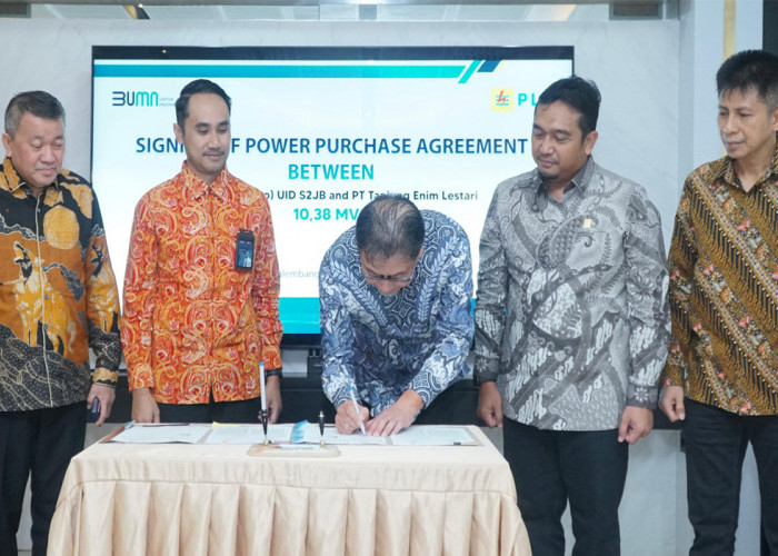 PLN dan PT Tanjungenim Lestari Pulp and Paper Sepakati Perjanjian Jual Beli Tenaga Listrik 10,38 MVA