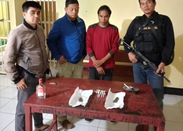 Pengedar Narkoba Desa Gunung Ayu Tanjung Sakti Pumu Kena Tangkap Polisi