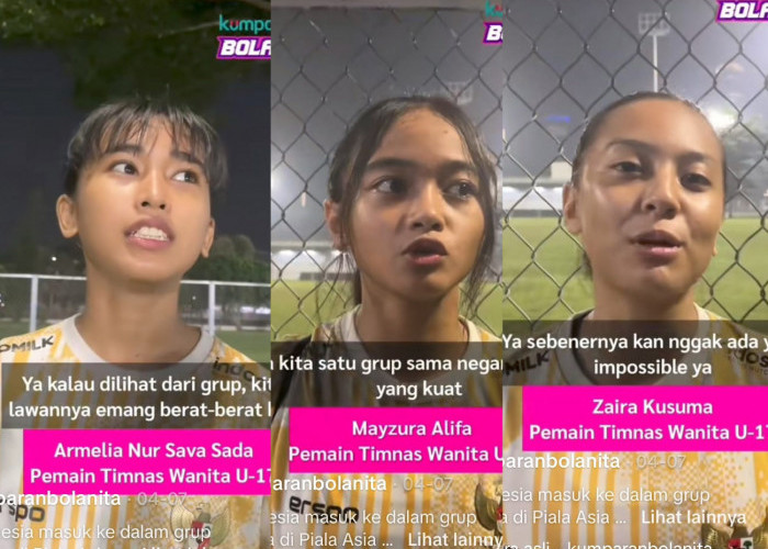 Inilah Tanggapan Pemain Timnas Wanita U-17, Jelang Laga Indonesia vs Korea Selatan Piala Asia Wanita U-17 2024