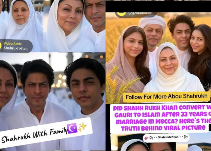 Kabar Terbaru Shah Rukh Khan, Gauri Khan Jadi Mualaf, Umroh Keluarga ke Tanah Suci Makkah, Bintang Film India