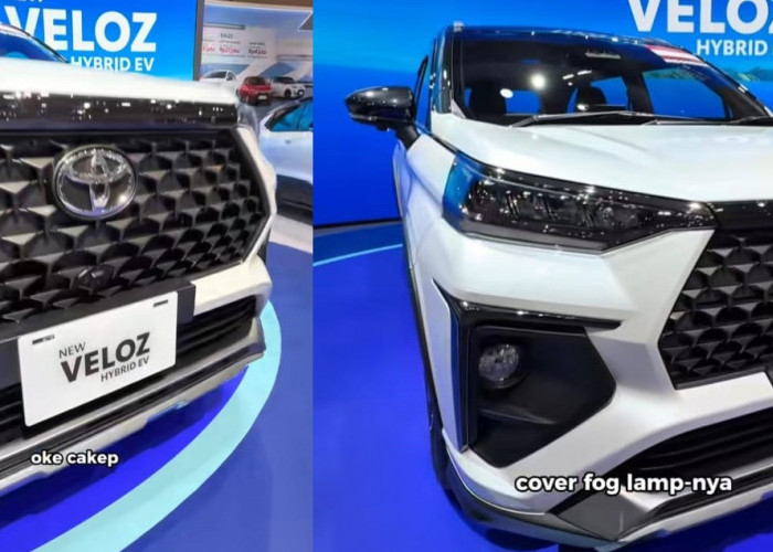 Mengenal Lebih Dekat Toyota Veloz Hybrid, Bagian Depan Warna Hitam, Modelista, GJAW 2025