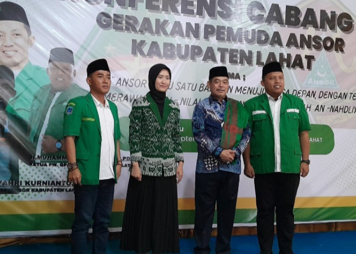 Cabup dan Cawabup Lahat Bursah-Widia Hadiri Konfercab III GP Ansor Kabupaten Lahat, Simak Kegiatannya