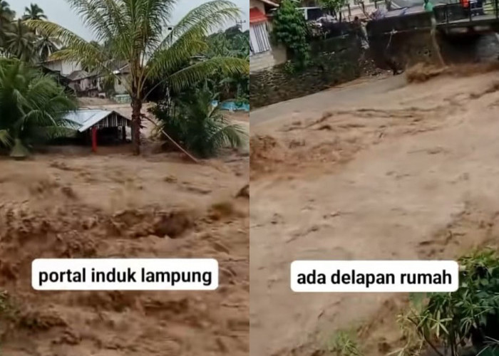 Hoax, Konten Portal Induk Lampung Diterpa Banjir, Netizen Caci Habis habisan