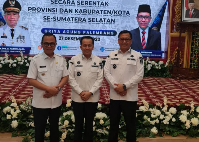 Sah !! PJ Bupati Lahat Muhammad Farid Resmi Menandatangani Deklarasi Netralitas Pegawai ASN
