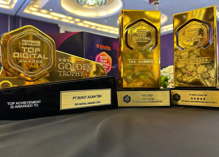 Sabet 3 Penghargaan, Bukit Asam (PTBA) Cetak Prestasi di Top Digital Awards 2023