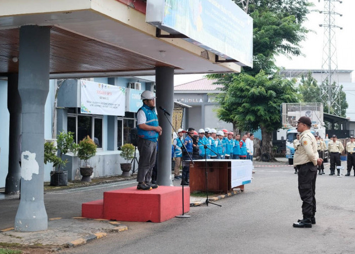 PLN UP3 Lahat Gelar Apel Bulan K3 Nasional, Tingkatkan Kesadaran akan Keselamatan Kerja, Dihadiri Damkar Lahat