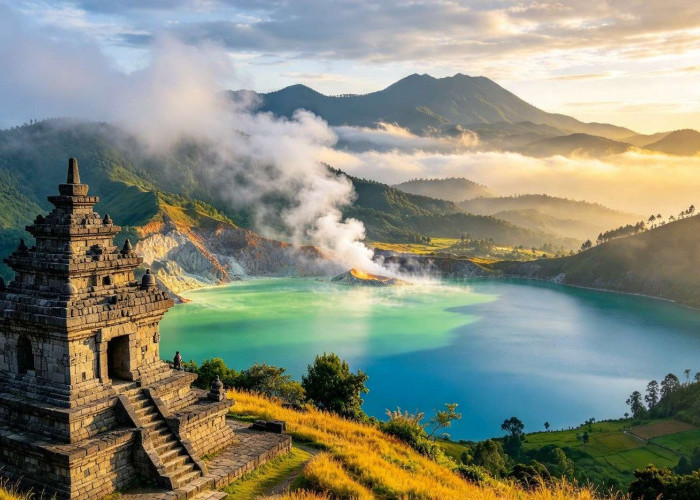  Dieng Plateau Menawarkan Panorama Pegunungan, Ini Telaga, Kawah, dan Situs Budaya yang Bisa Dikunjungi