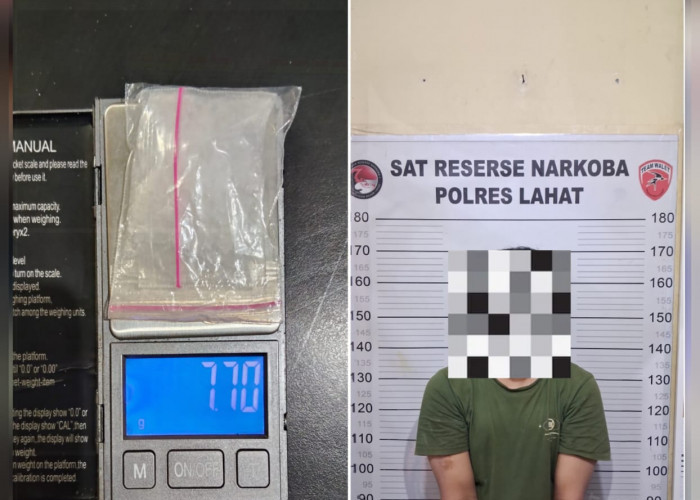 Satresnarkoba Polres Lahat Ungkap Dugaan Peredaran Sabu 7,70 Gram di Jalan Penghijauan
