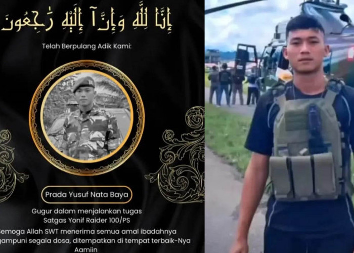 Profil Prada Yusuf Nata Baya, Anggota TNI AD dari Lahat Bertugas di Papua Meninggal Dunia