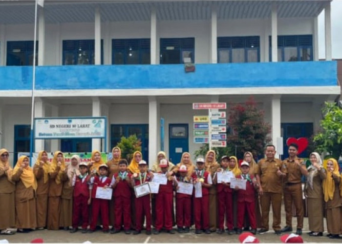 Siswa SD Negeri 10 Lahat Tergabung Dalam Dojo KKI Koramil 405-12/Lahat Harumkan Nama Kabupaten Lahat
