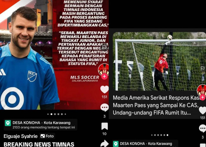 Pernyataan MLS Amerika Serikat, Maarten Paes Gabung Indonesia, Sidang CAS FIFA, Kualifikasi Piala Dunia 2026