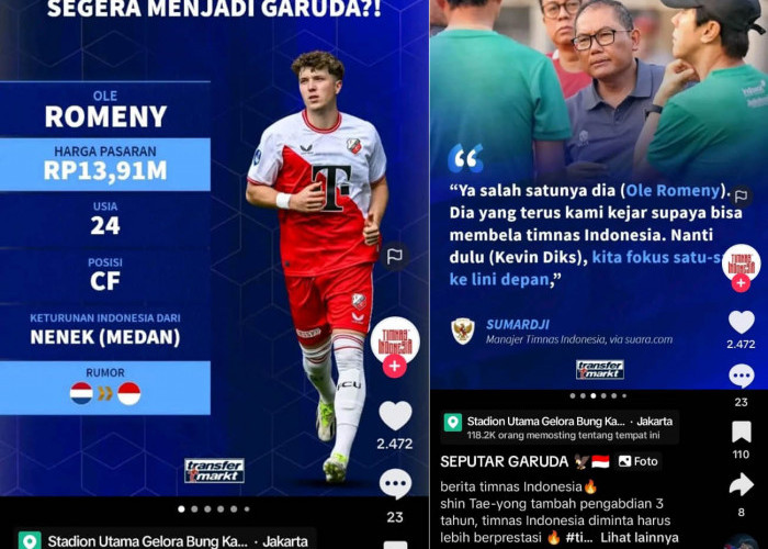 PSSI Kejar Penyerang Medan-Belanda, Oley Romeny, Manajer Timnas Sumardji, Kualifikasi Piala Dunia 2026