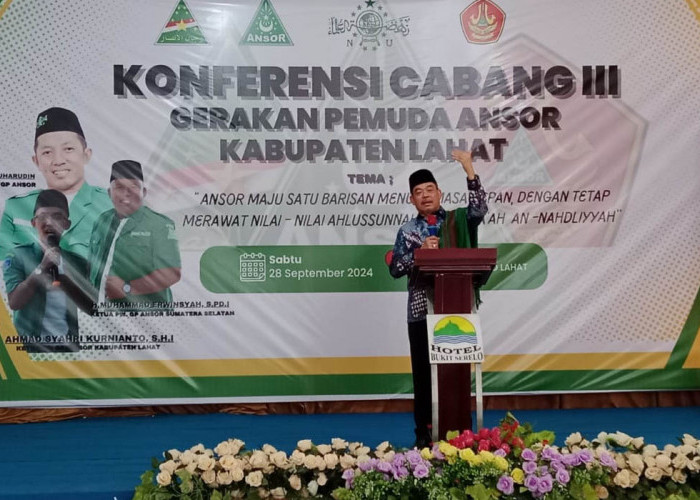 Cabup Lahat H Bursah Zarnubi Jadi Pembicara Konferkab III GP Ansor Lahat