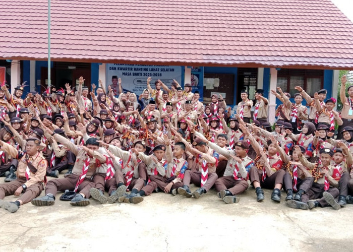 Pelantikan Pengurus Mabiran dan Kwarran Gerakan Pramuka Kecamatan Lahat Selatan Periode 2025-2028