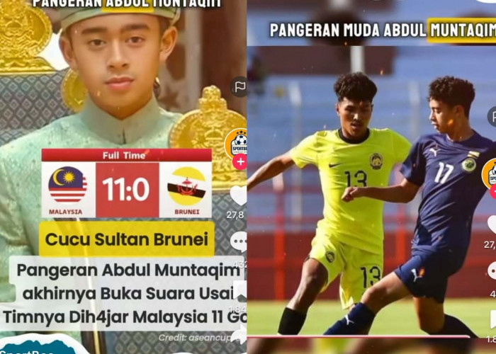 Pangeran Abdul Muntaqim Minta Bantu Indonesia, Malaysia vs Brunei 11-0, Kualifikasi Piala Dunia 2026