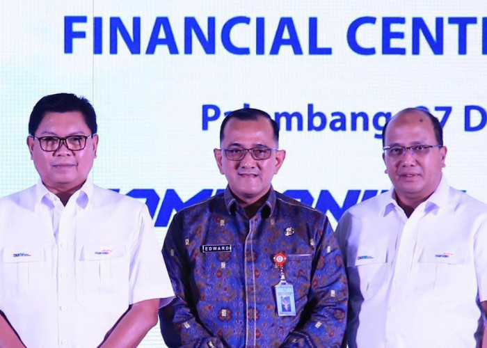 Sekda Sumsel Edward Candra Resmikan Groundbreaking Mandiri Financial Center Palembang