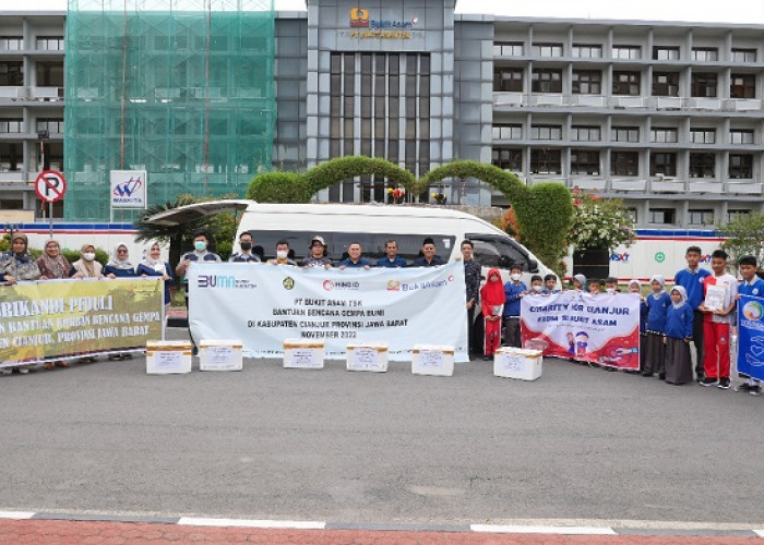 PTBA Kirim Tim dan Donasi untuk Bantu Korban Gempa di Cianjur
