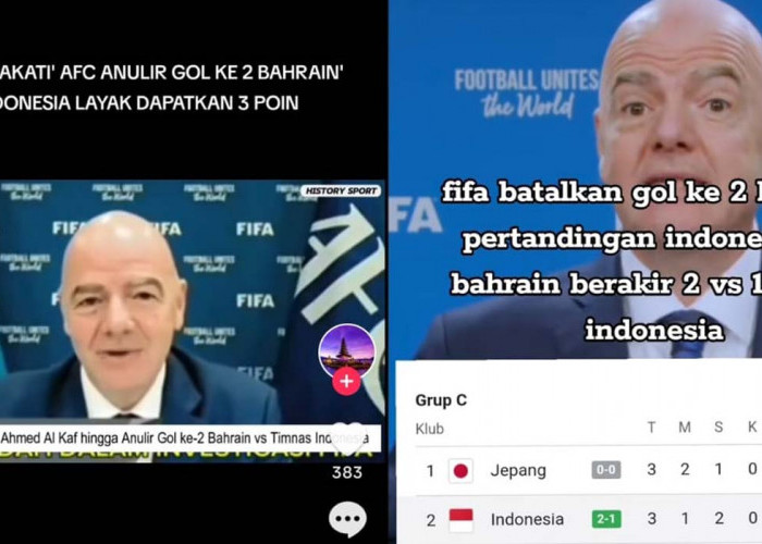 FIFA Anulir Gol Kedua Bahrain, Indonesia Naik Posisi 2 Klasemen, Kualifikasi Piala Dunia 2026