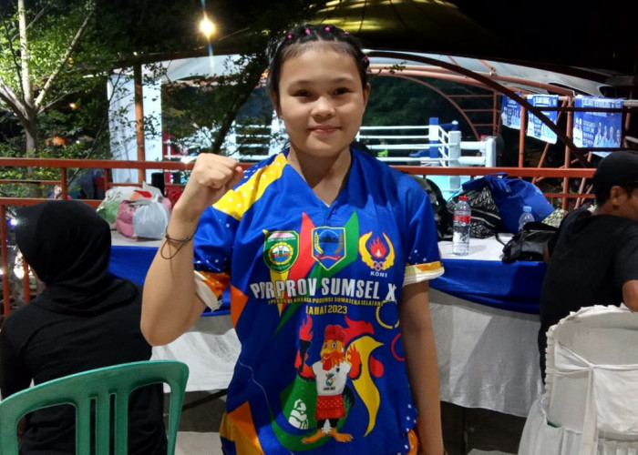 Pesona Atlit Muaythai Cantik Yang Sumbang Medali Emas Bagi Kabupaten Lahat