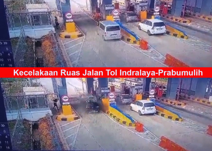 Kecelakaan Mobil di Jalan tol Prabumulih-Indralaya Antara Grand Livina dan Daihatsu Grand Max