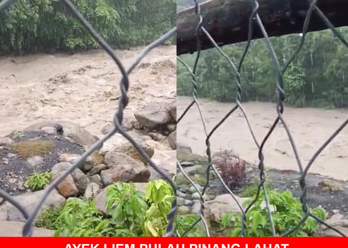 Waspada Luapan Ayek Liem, Desa Lubuk Sepang Pulau Pinang Lahat Kembali Banjir