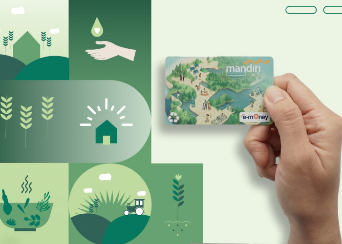 Bank Mandiri Terbitkan Kartu Debit dan E-money Plastik Daur Ulang Pertama