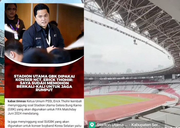 Erick Thohir Ingatkan Pengelola Stadion GBK Konser Boyband Korsel, Jaga Rumput Lapangan, Irak vs Indonesia