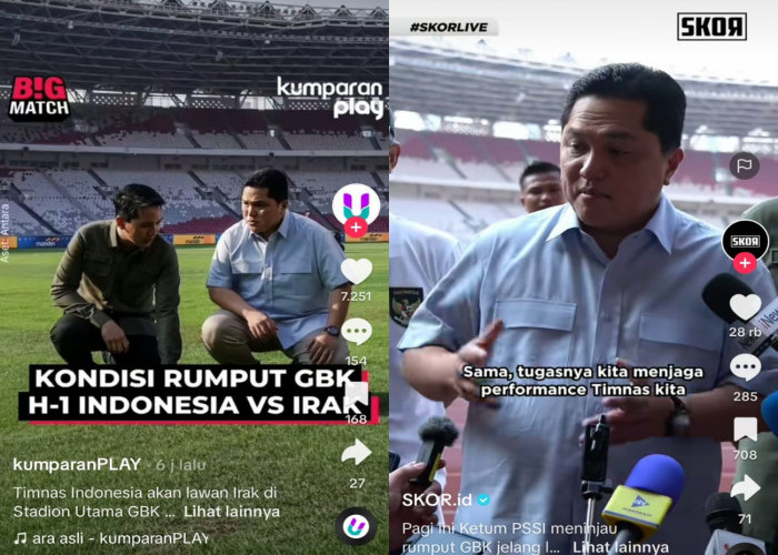 Kondisi Rumput Stadion GBK, Ketua PSSI Erick Thohir: Bagus, Indonesia vs Irak, Kualifikasi Piala Dunia 2026