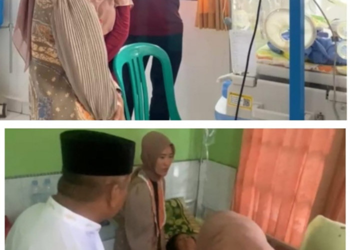 Wakil Bupati Lahat Terpilih Widia Ningsih Jenguk Warga Yang Sedang Di Rawat Di RS, Ini Salah Satunya