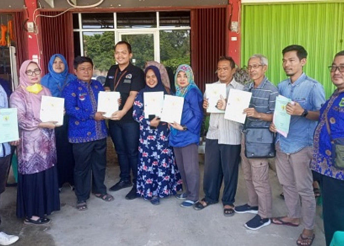Tanjung Payang Kerjasama BPN Lahat Bagikan Sertifikat PTSL Tahun 2022
