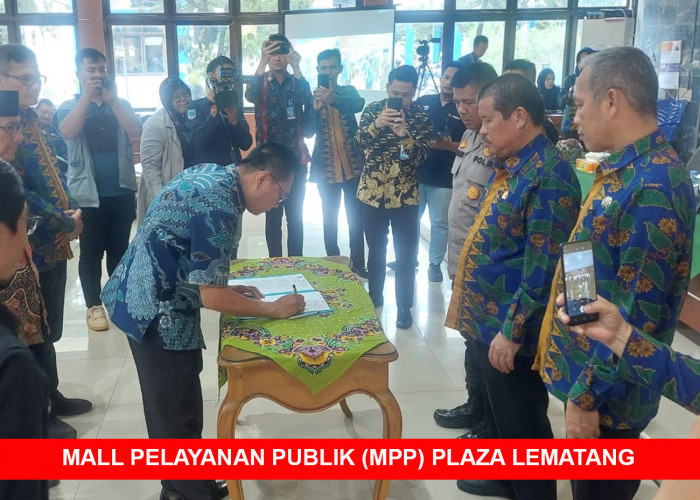 Penandatanganan Dukungan Mall Pelayanan Publik (MPP) di Plaza Lematang, Ada 150 Jenis Layanan