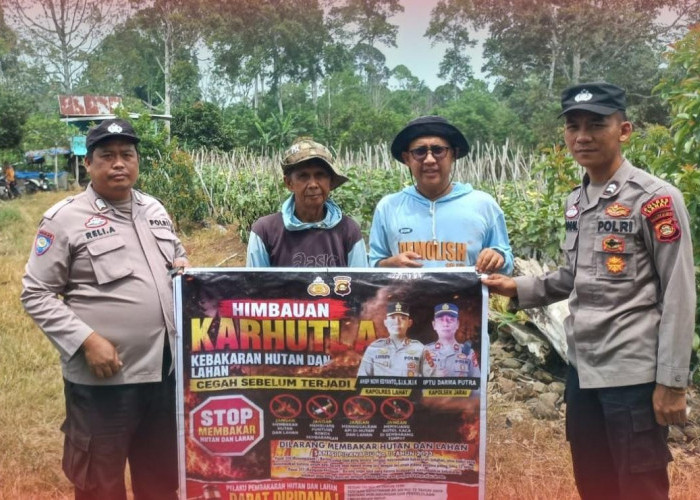 Cegah Karhutla, Polsek Jarai Gencarkan Imbauan dan Patroli di Desa Muara Jauh