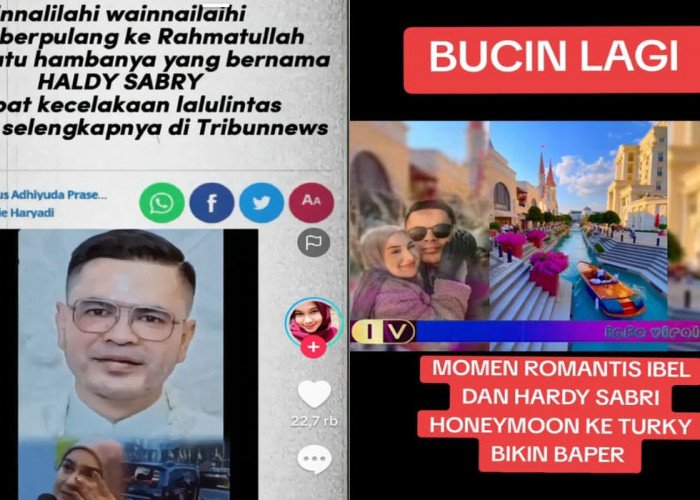 Kabar Kurang Sedap, Haldy Sabri Suami Baru Irish Bella Meninggal Dunia, Pengantin Baru Liburan ke Turki