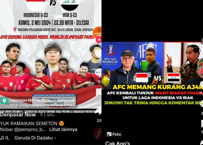 Presiden Jokowi Pantau Permainan Irak vs Indonesia Piala Asia U-23 2024, Sesalkan Sikap AFC