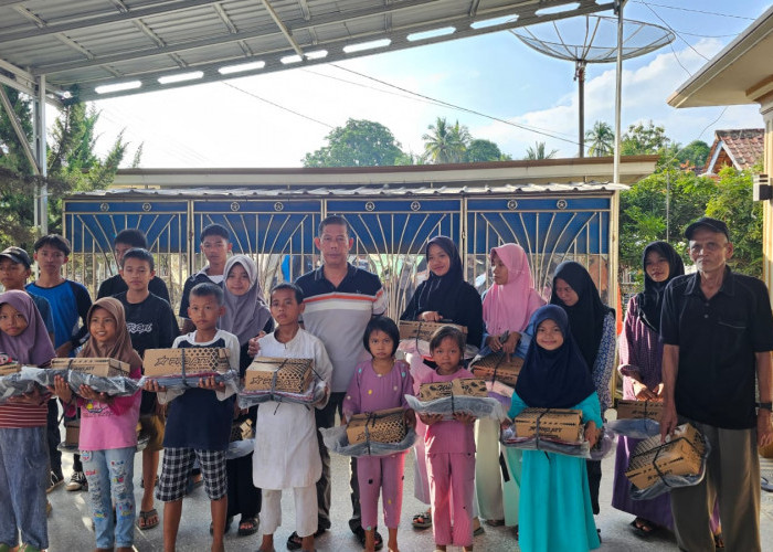 Alhamdulilah Pemerintah Desa Banjar Sari Salurkan Program Bantuan Untuk Anak Kurang Mampu, Ini Wujudnya