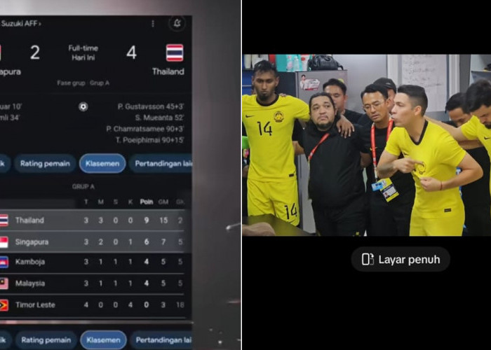 Peluang Malaysia Makin Tertutup Pimpin Klasemen, Thailand Langsung Lolos, Kualifkasi Piala AFF 2024