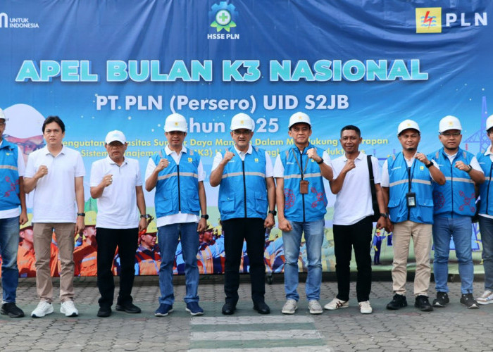 PLN UID S2JB Gelar Apel Peringatan Bulan K3 Nasional 2025