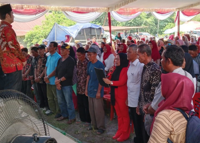 Lagu Indonesia Raya dan Doa Bersama Mewarnai Acara Kampanye Paslon Nomor 1 YM-BM di Karang Dalam