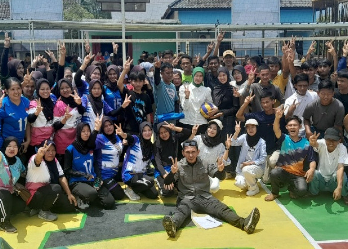 Turnamen Voli Persahabatan Sehari Bersama Widia Ningsih Di Kecamatan Merapi Area Resmi Di Buka