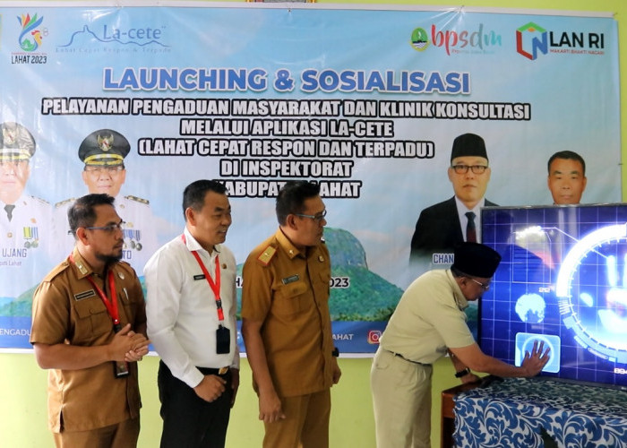 Permudah Pengaduan Layanan masyarakat, Inspektorat Lahat Launching Aplikasi ini, Buruan download 